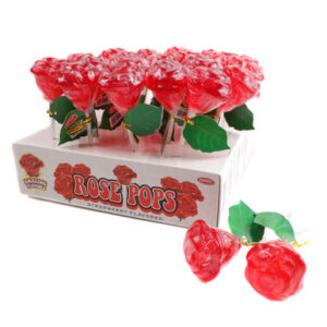 Espeez Red Rose Strawberry Lollipop 24ct